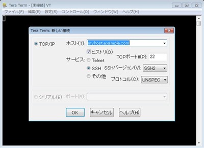 TeraTerm初回起動画面