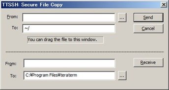 SCP（Secure File Copy）機能